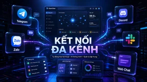 Kết nối OpenClaw với Telegram Zalo Discord và Web Chat