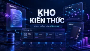 Kho kiến thức OpenClaw MEMORY.md RAG vector search