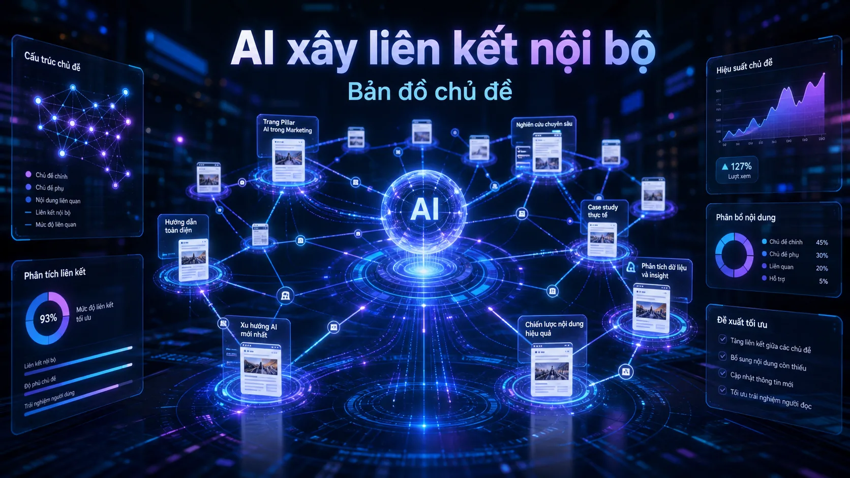 Cách dùng AI để làm internal link và topical map