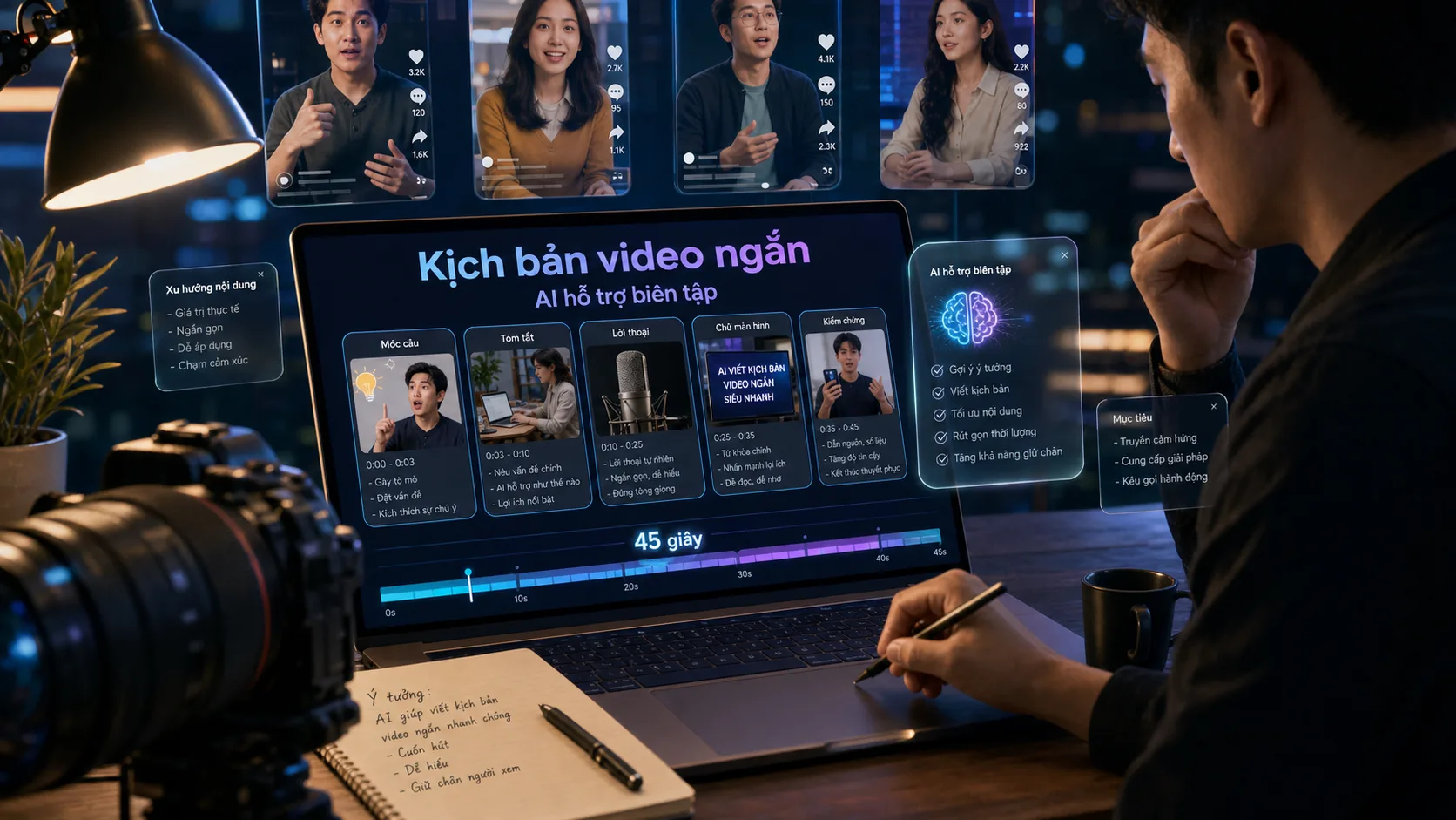 Cách dùng AI để viết kịch bản video ngắn hiệu quả cho người mới