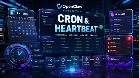 Tự động hóa OpenClaw bằng cron và heartbeat