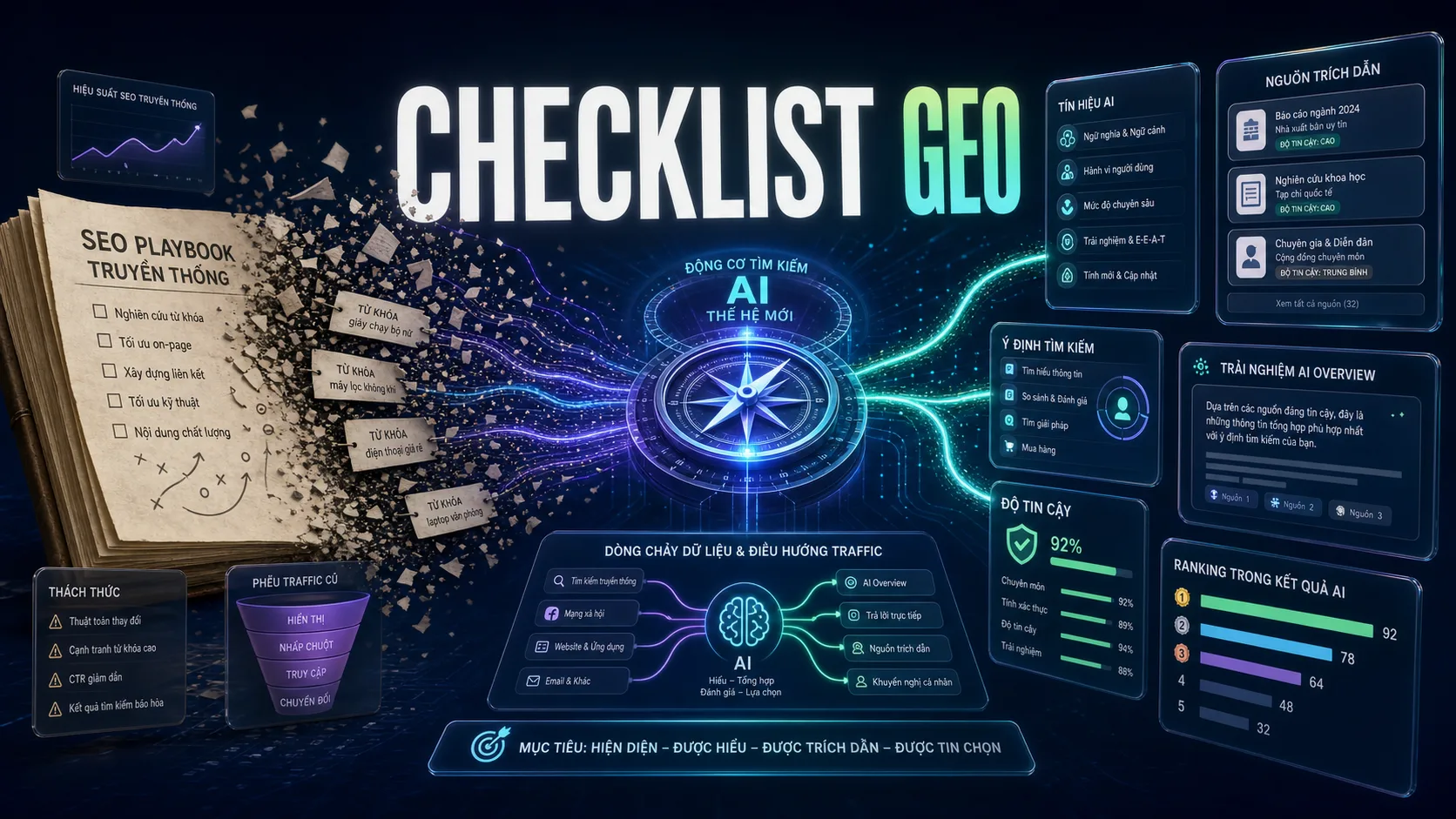 AI Search phá playbook SEO: checklist geo