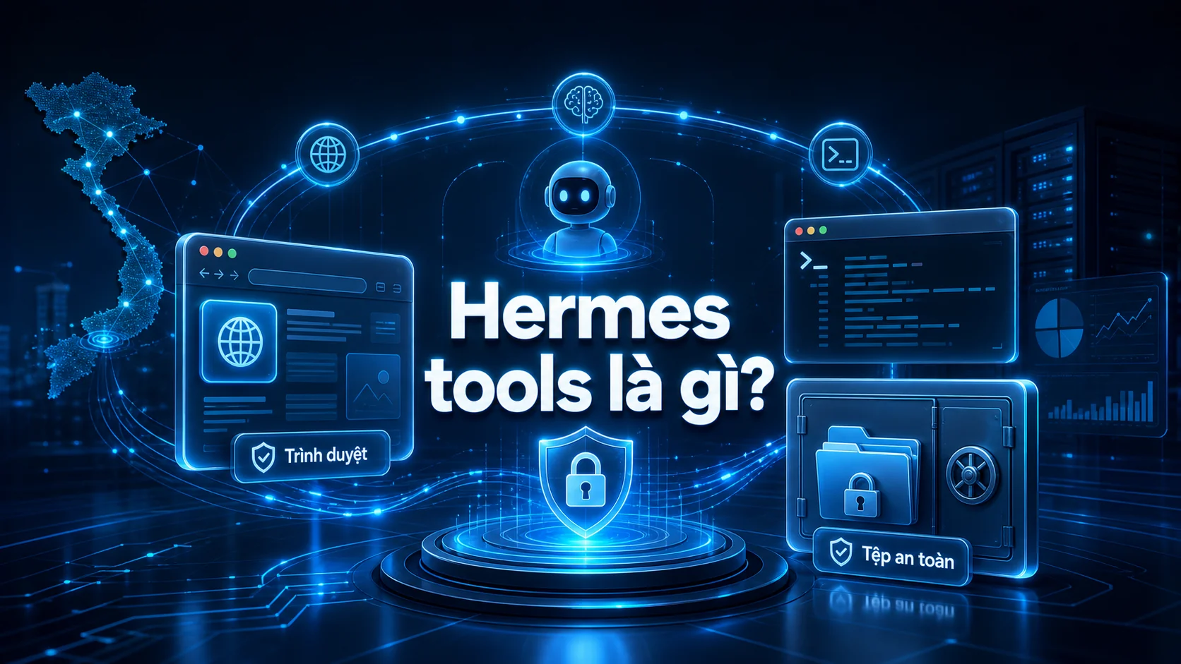 Hermes Tools: dùng browser, terminal và file an toàn