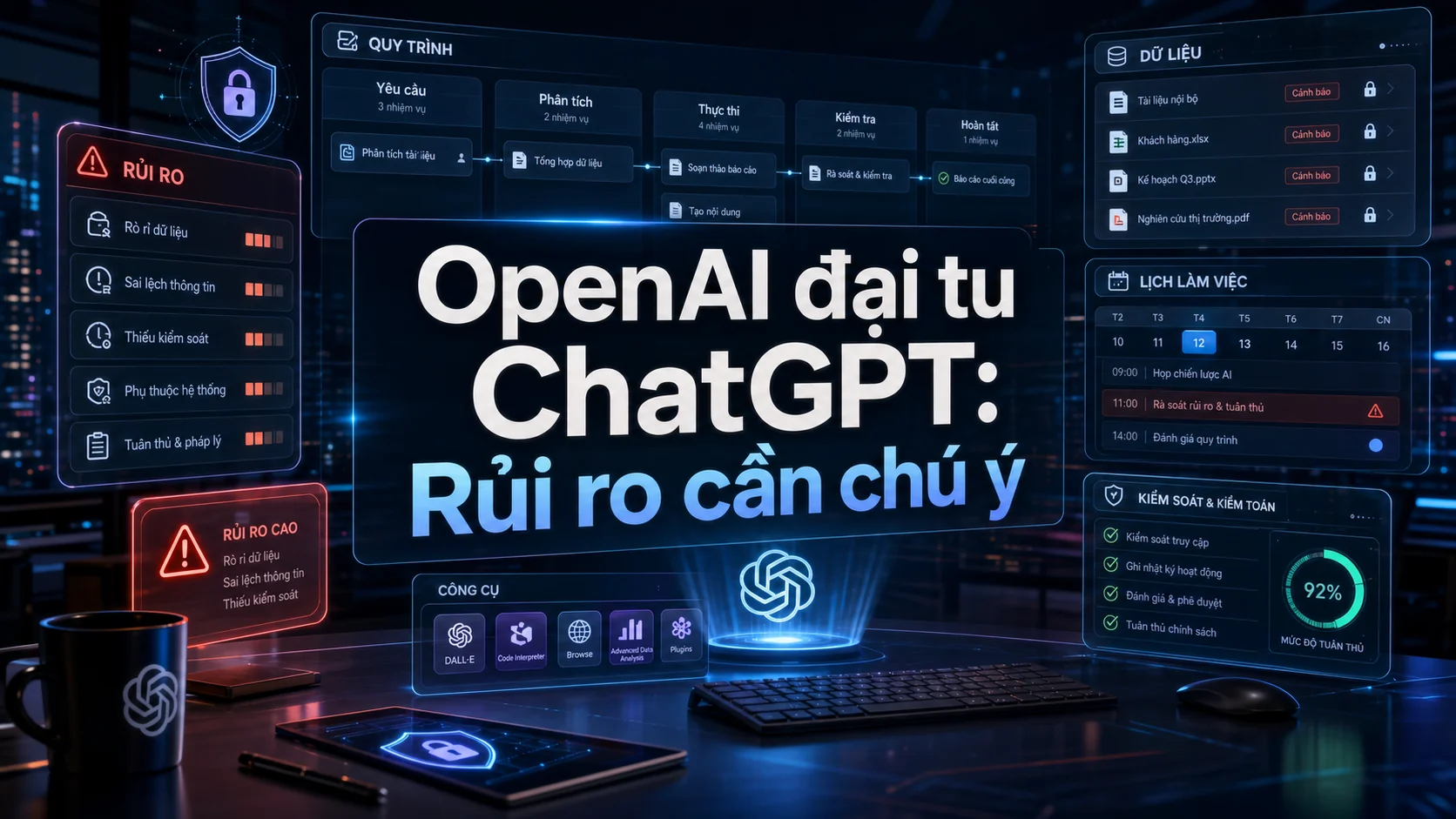 Rủi ro dữ liệu khi dùng ChatGPT workspace