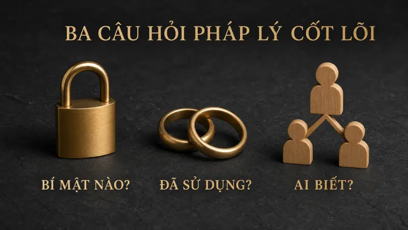 Ba câu hỏi pháp lý cốt lõi