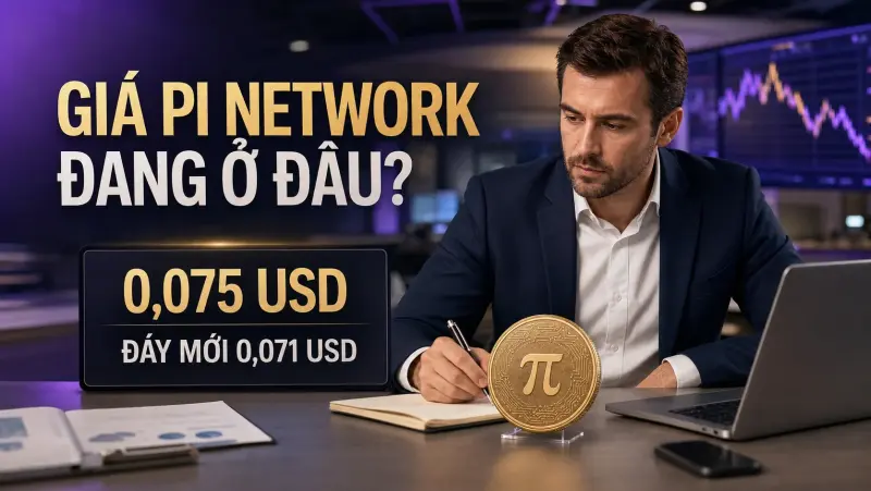 Giá Pi Network lập đáy lịch sử sau khi giảm 97,5%