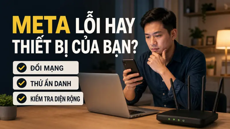 Kiểm tra Facebook và Instagram lỗi hay do thiết bị