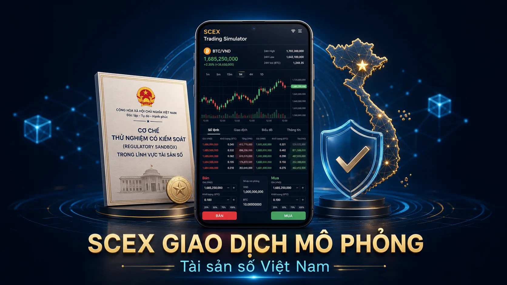 Giao dịch mô phỏng tài sản số: SCEX mở thử nghiệm tại Việt Nam