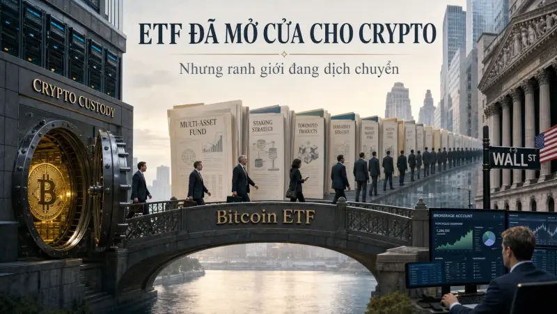 Bitcoin ETF mở cửa crypto vào tài chính truyền thống