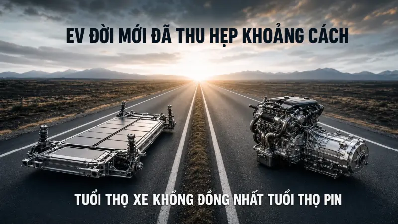 Tuổi thọ xe điện và xe xăng