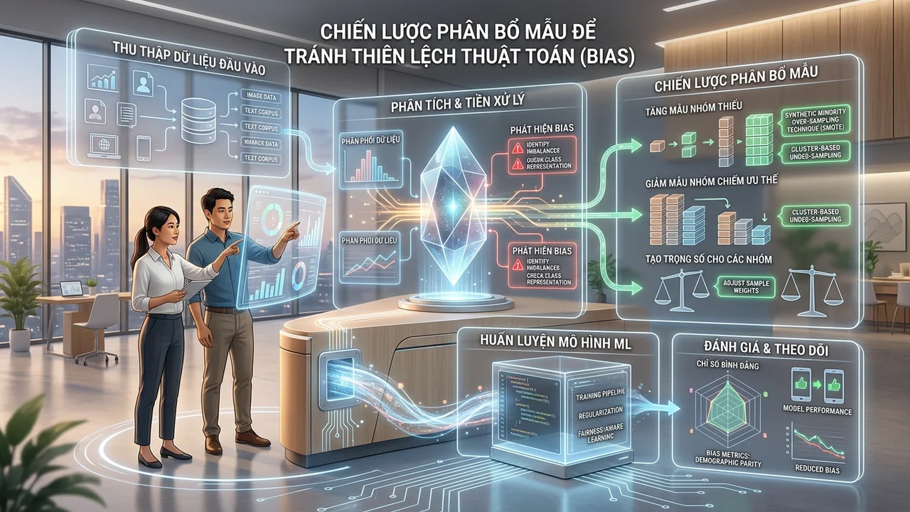 Chiến lược phân bổ mẫu để tránh thiên lệch thuật toán (Bias) - few-shot prompting