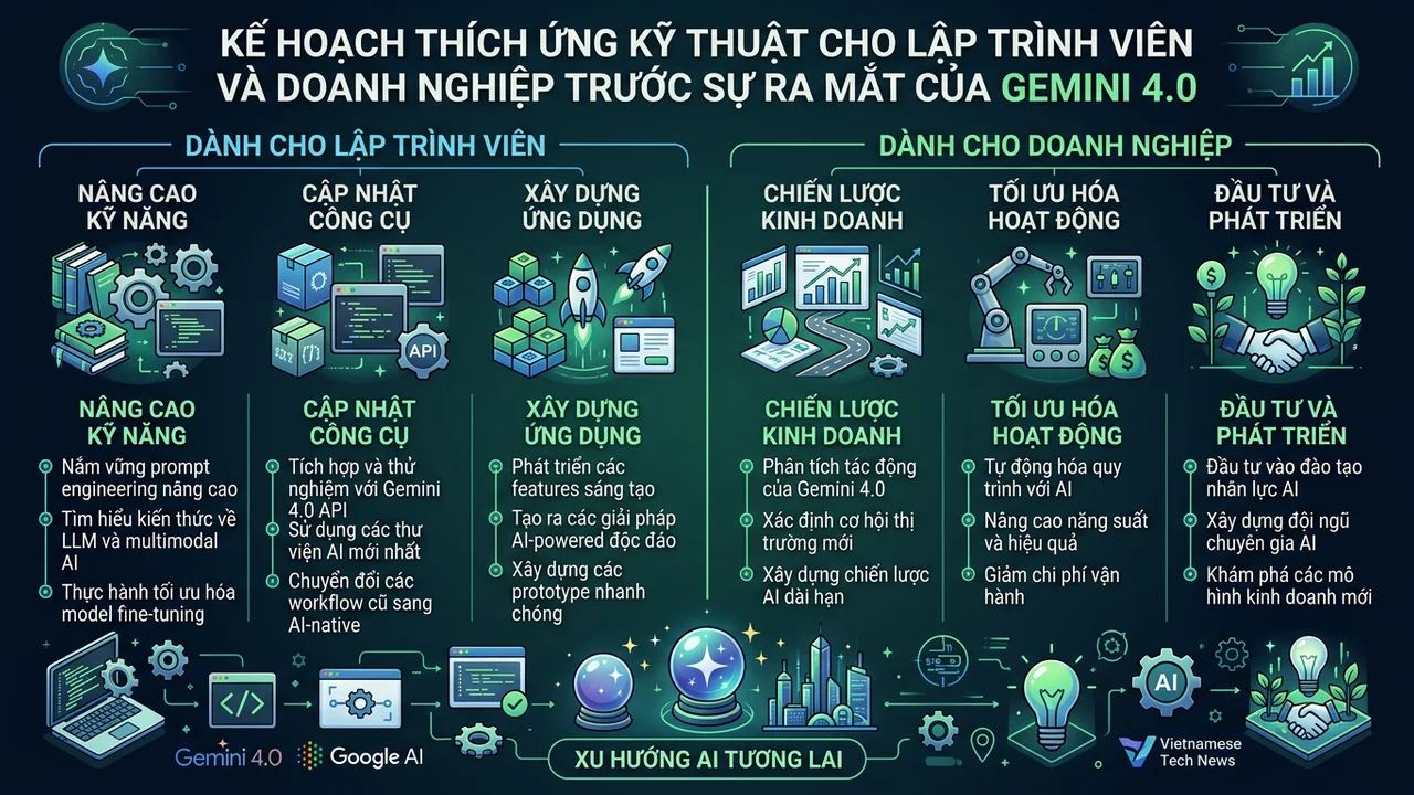 Kế hoạch thích ứng kỹ thuật cho lập trình viên và doanh nghiệp