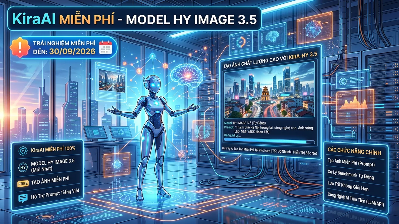 KiraAI Miễn Phí Model Hy Image 3.5 Free Tạo Ảnh Đến 30/09/2026