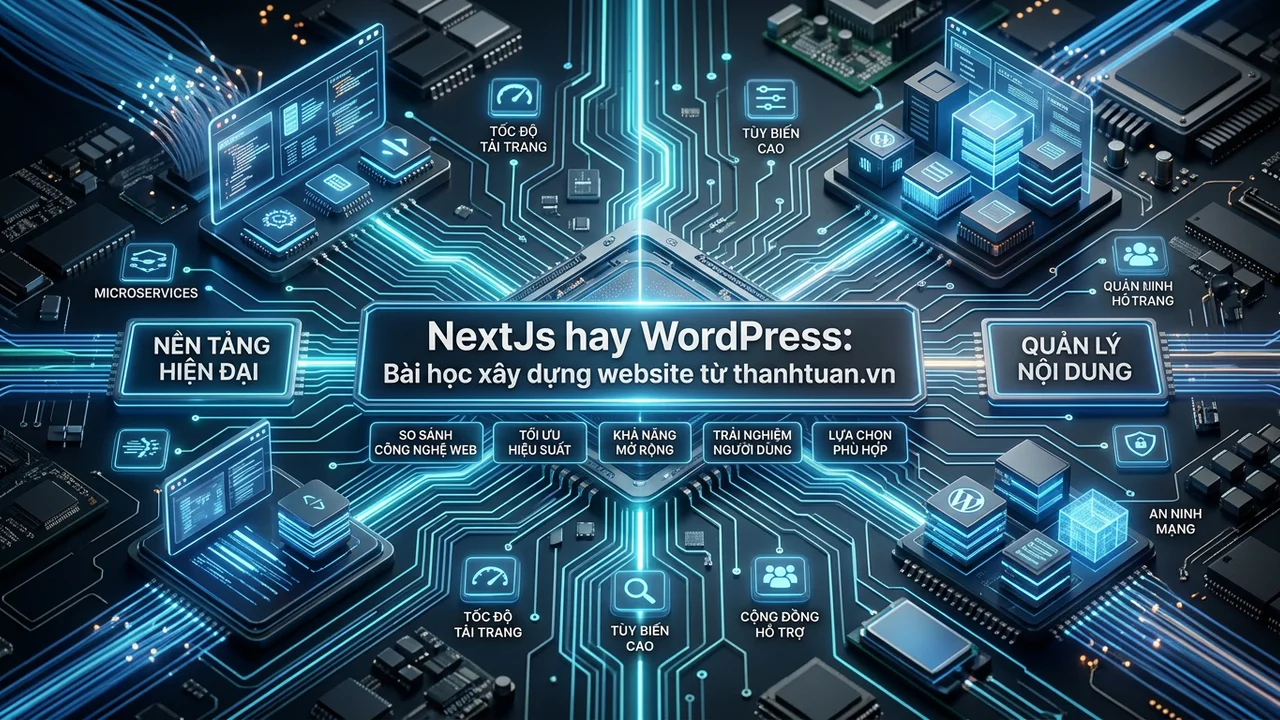 NextJs hay WordPress: Bài học xây dựng website từ thanhtuan.vn - NextJs, Wordpress, xây dựng website