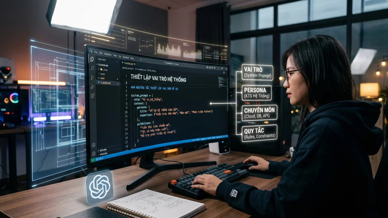 Nguyên tắc thiết lập vai trò kỹ sư trong system prompt - prompt lập trình code