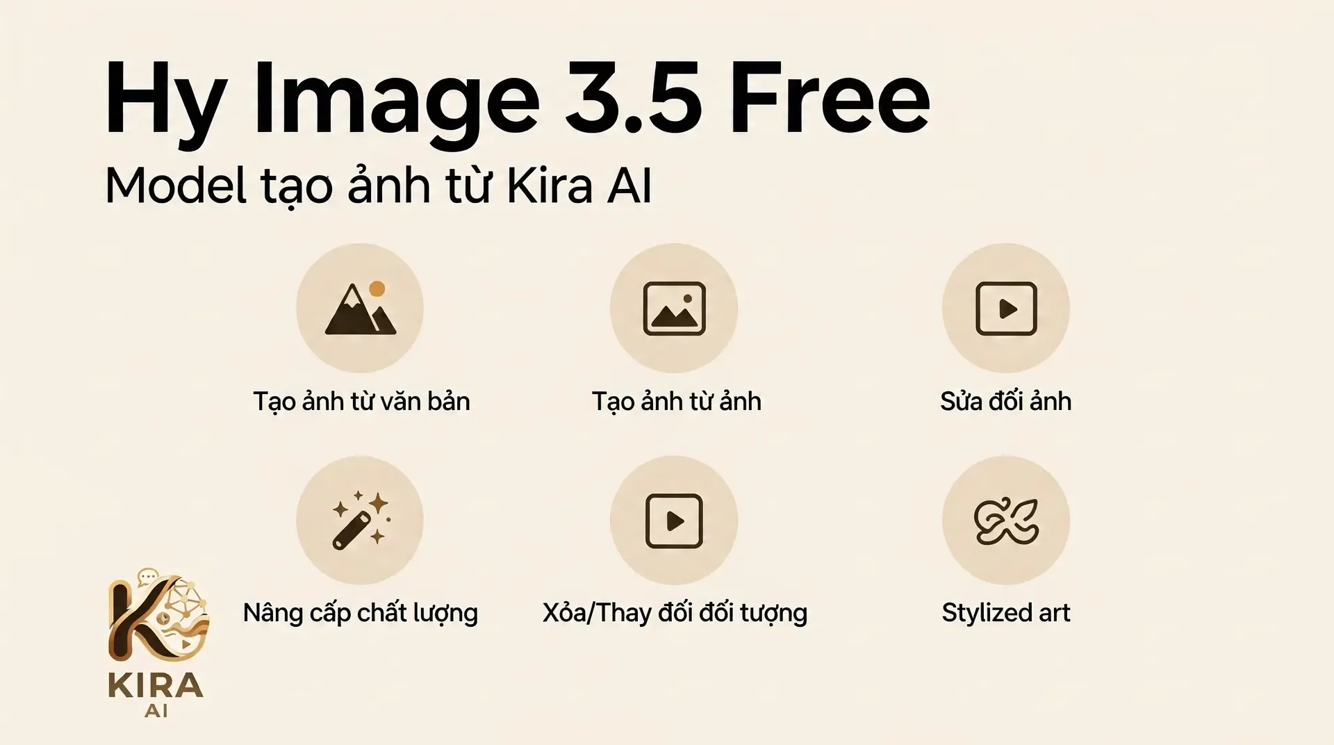 KiraAI miễn phí Model tạo ảnh từ Hy 3.5 Image