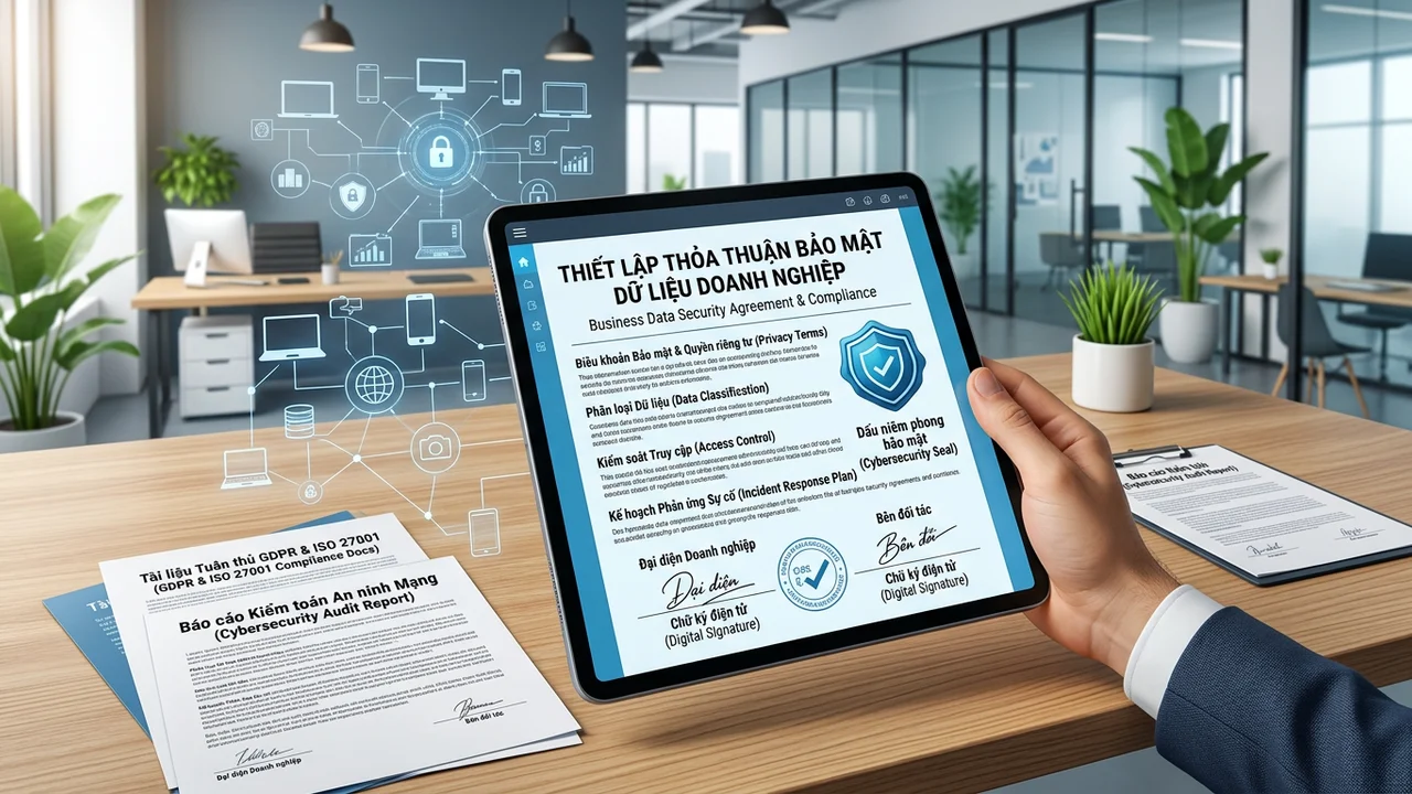 Thiết lập thỏa thuận bảo mật dữ liệu doanh nghiệp (Business Data Agreement) - prompt bảo mật doanh nghiệp
