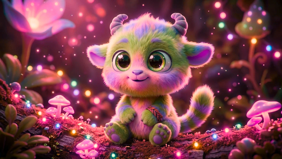 Kết quả tạo từ Hoạt Hình 3D Cô Bé Phù Thủy Nhỏ Cưỡi Chổi Bay Giữa Bầu Trời Hoàng Hôn Tím