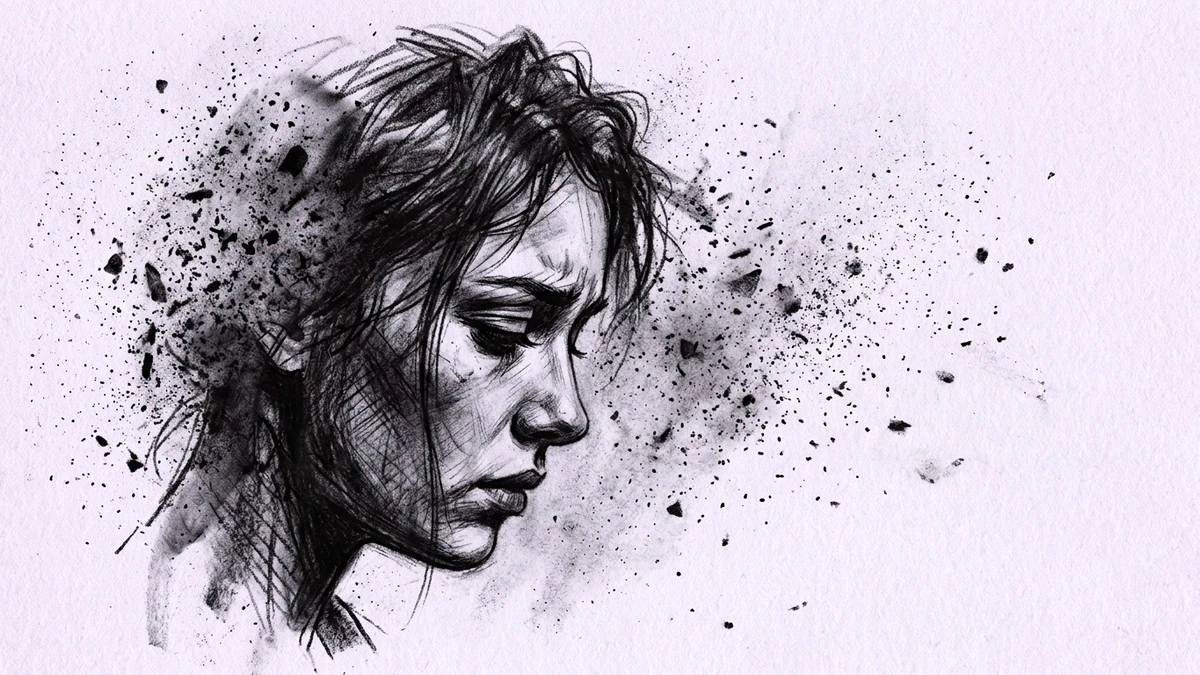 Kết quả tạo từ Chân dung phác thảo chì than nghệ thuật tan biến hạt bụi (Fine Art Charcoal Dust Sketch)