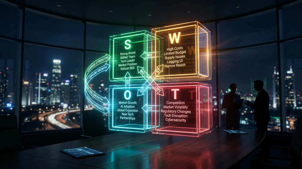 Kết quả tạo từ Phân tích SWOT chuyên sâu và ma trận chiến lược kết hợp (TOWS Matrix)