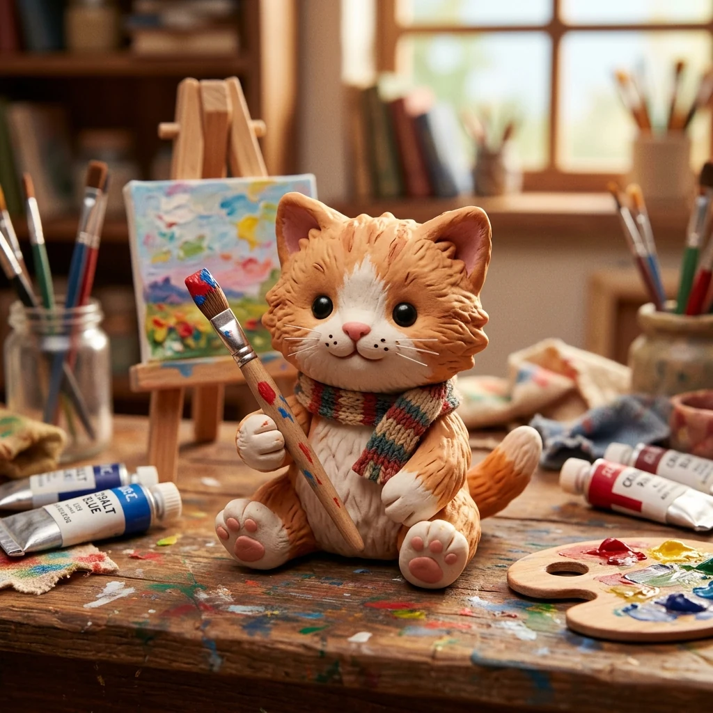 Kết quả tạo từ Tạo hình nhân vật điêu khắc đất sét 3D thủ công (Handmade Polymer Clay Figurine)