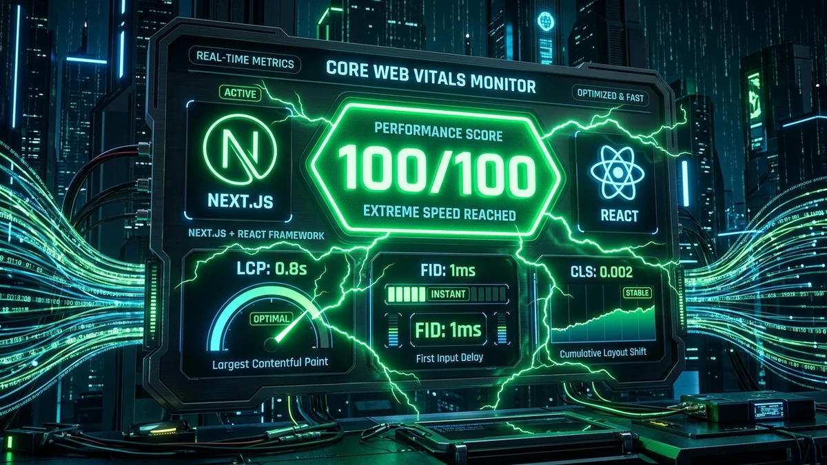 Kết quả tạo từ Tối ưu hóa hiệu năng Frontend React / Next.js đạt điểm xanh Core Web Vitals
