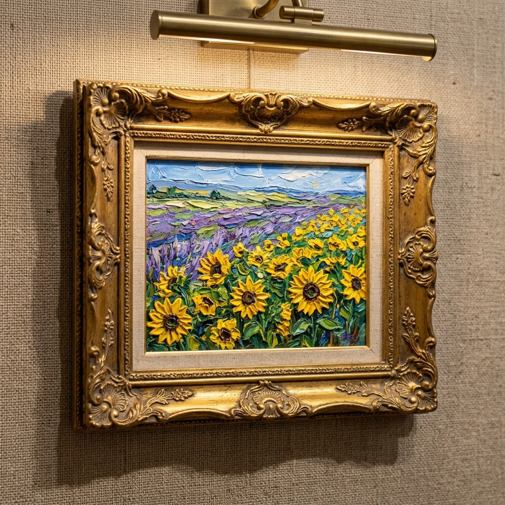 Kết quả tạo từ Tranh sơn dầu miniature đắp nổi cọ dày đóng khung cổ điển (Framed Impasto Oil Mini)