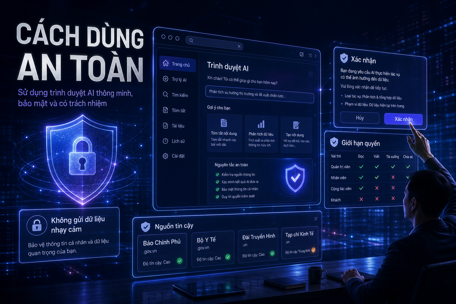 Cách dùng AI browser an toàn