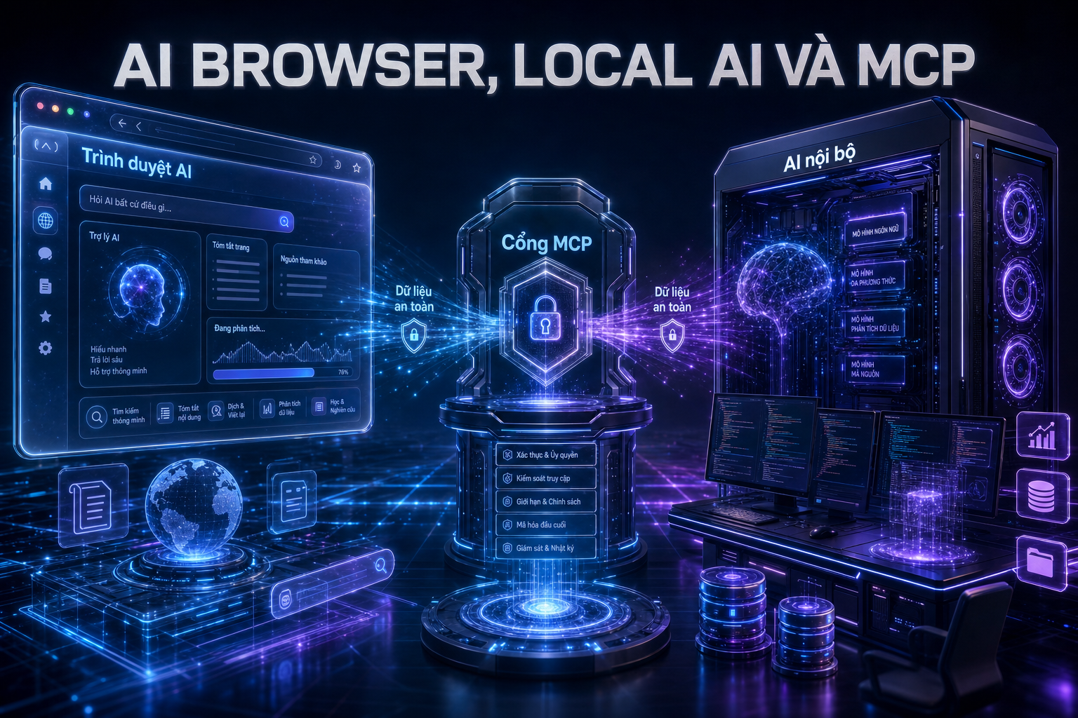 AI browser, local AI và MCP