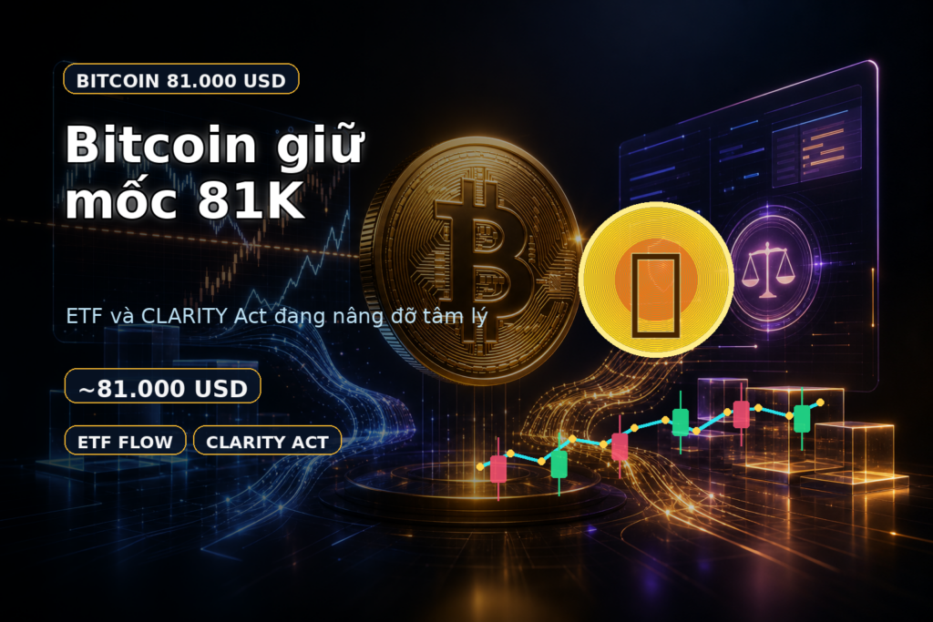 Ảnh đại diện bài viết: Bitcoin giữ mốc 81.000 USD: ETF và CLARITY Act đang nói gì với nhà đầu tư?