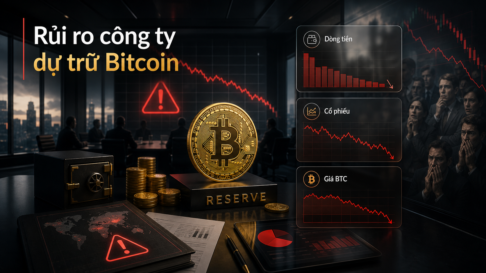 Rủi ro doanh nghiệp khi dự trữ Bitcoin