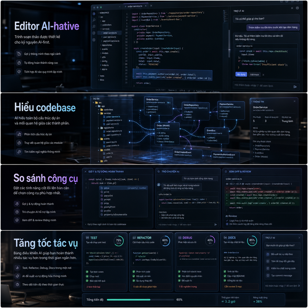 Cursor AI đọc hiểu codebase và cấu trúc dự án