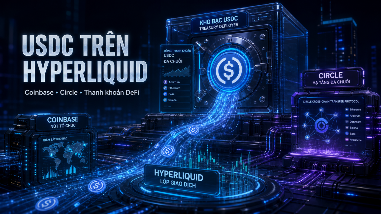 Coinbase và USDC trong hạ tầng thanh khoản Hyperliquid