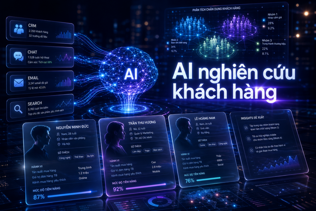 Cách dùng AI để nghiên cứu khách hàng mục tiêu Ảnh đại diện bài viết: Cách dùng AI để nghiên cứu khách hàng mục tiêu