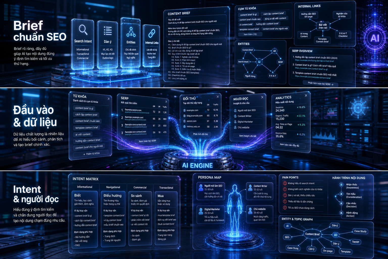 Đầu vào và dữ liệu SEO