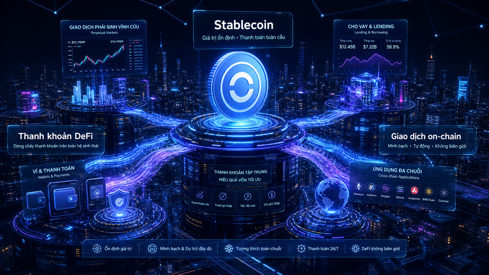 Stablecoin trở thành lớp thanh khoản của DeFi