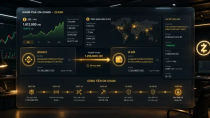 Dòng tiền on-chain ZEC từ Binance sang ví mới