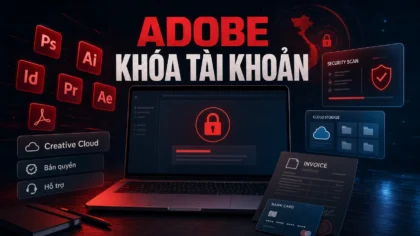 Adobe khóa tài khoản Creative Cloud của người dùng Việt