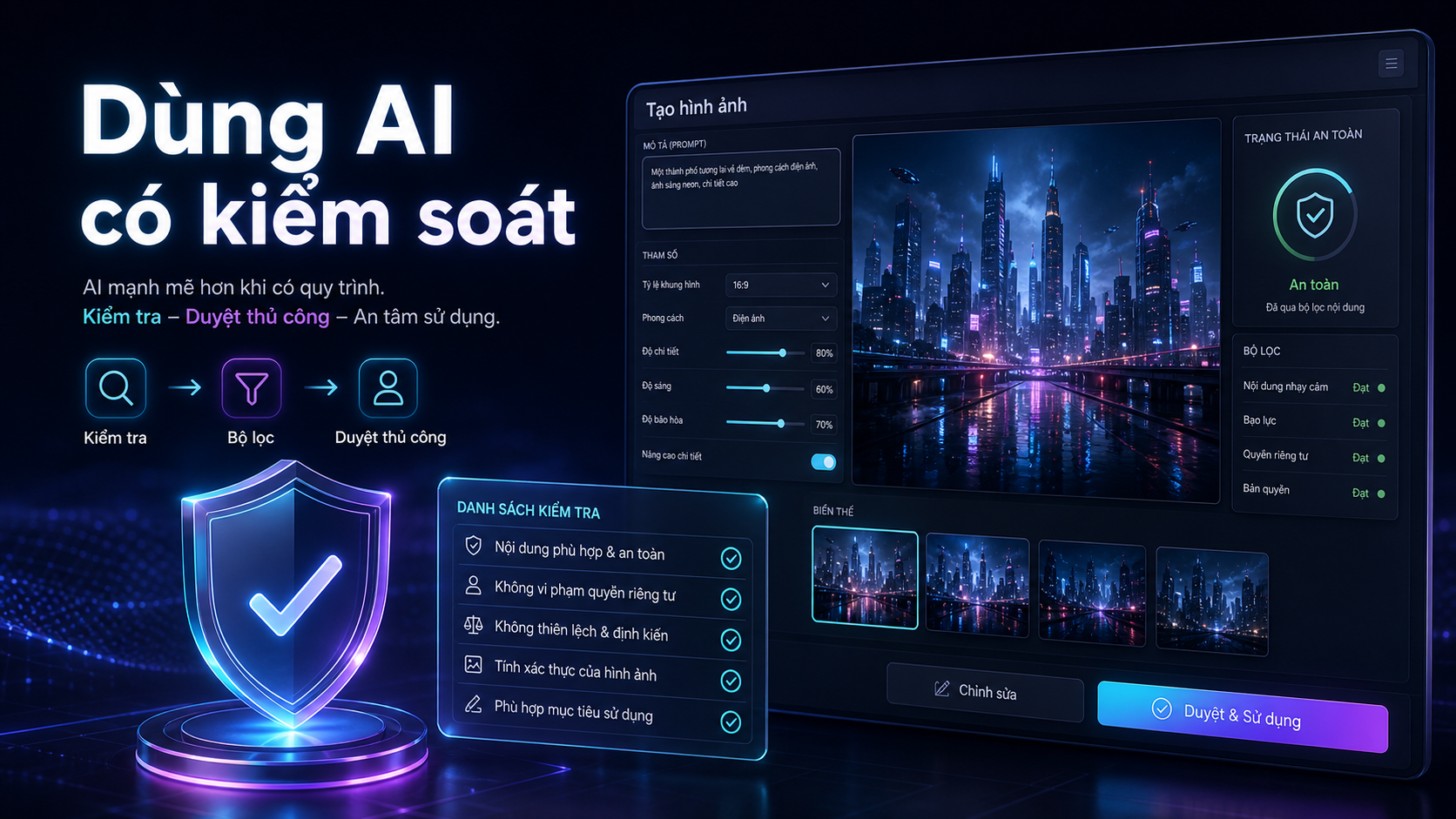 AI tạo ảnh cần quy trình kiểm tra thay vì chỉ dựa vào bộ lọc nền tảng