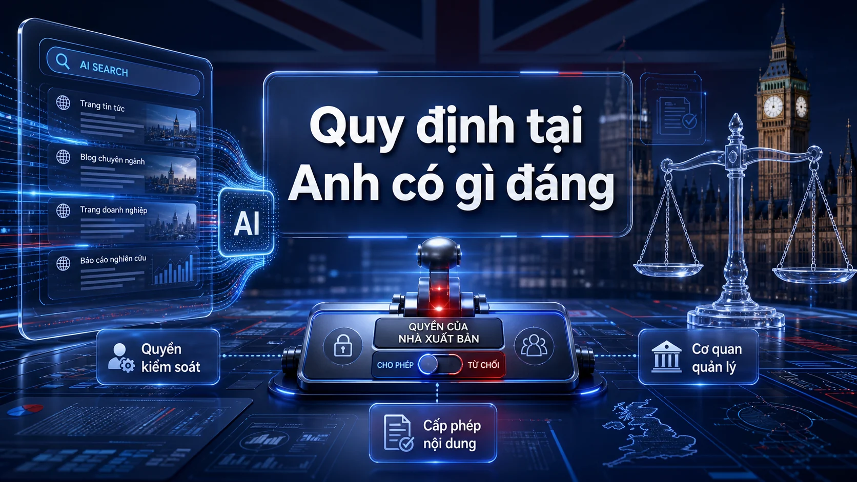 Quy định tại Anh có gì đáng trong bài AI Tìm Kiếm dùng nội dung website: ai còn quyền kiểm soát?