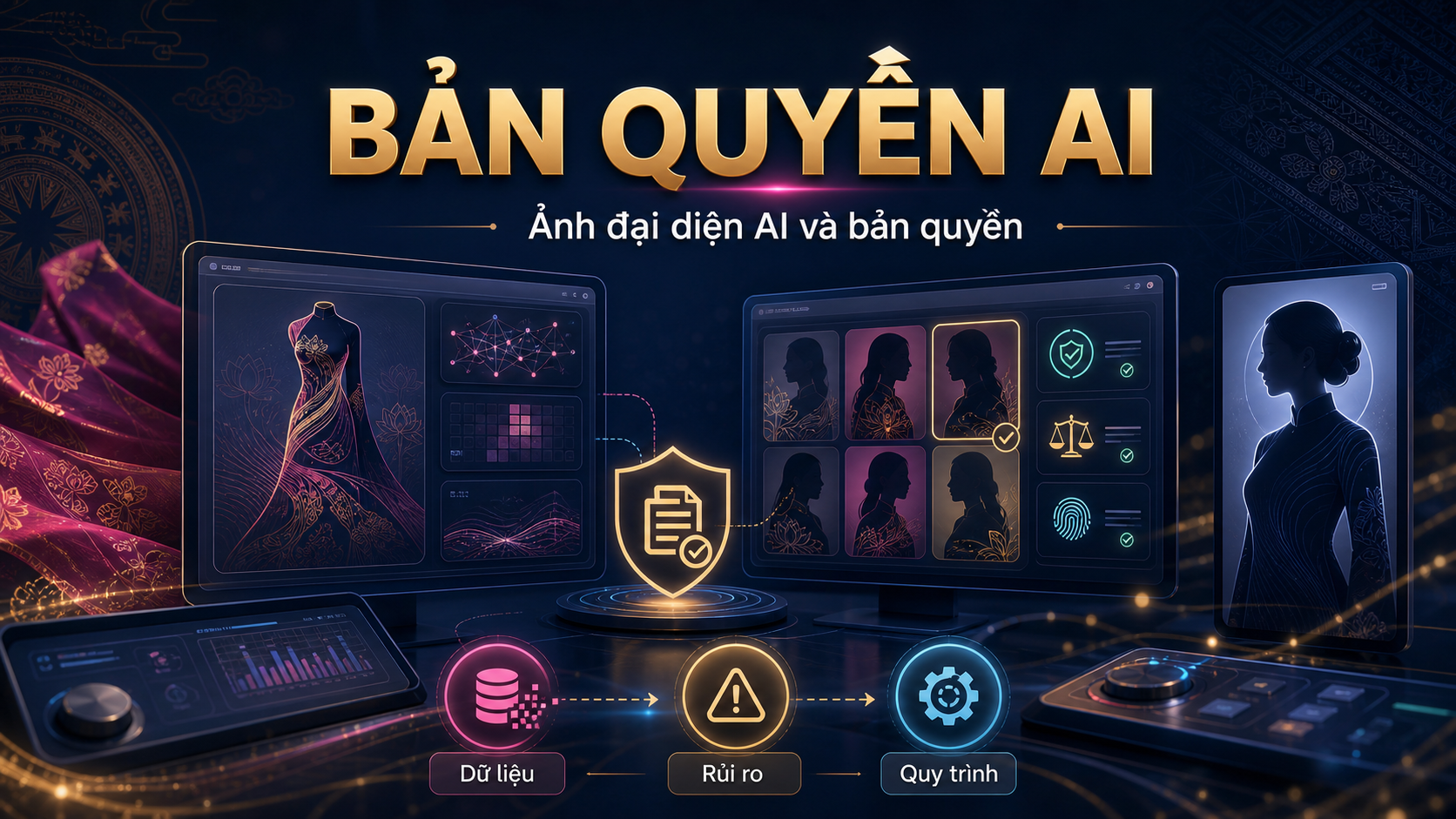 Bản quyền AI trong thiết kế áo dài