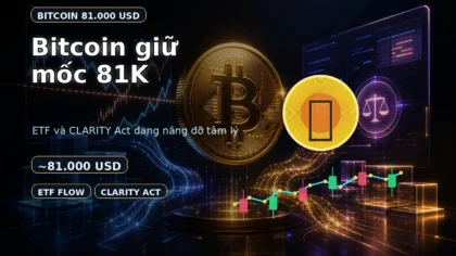 Ảnh đại diện bài viết: Bitcoin giữ mốc 81.000 USD: ETF và CLARITY Act đang nói gì với nhà đầu tư?
