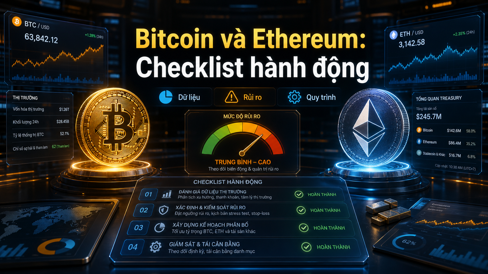 Checklist theo dõi thị trường crypto tỉnh táo