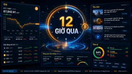 Diễn biến Bitcoin trong 12 giờ qua