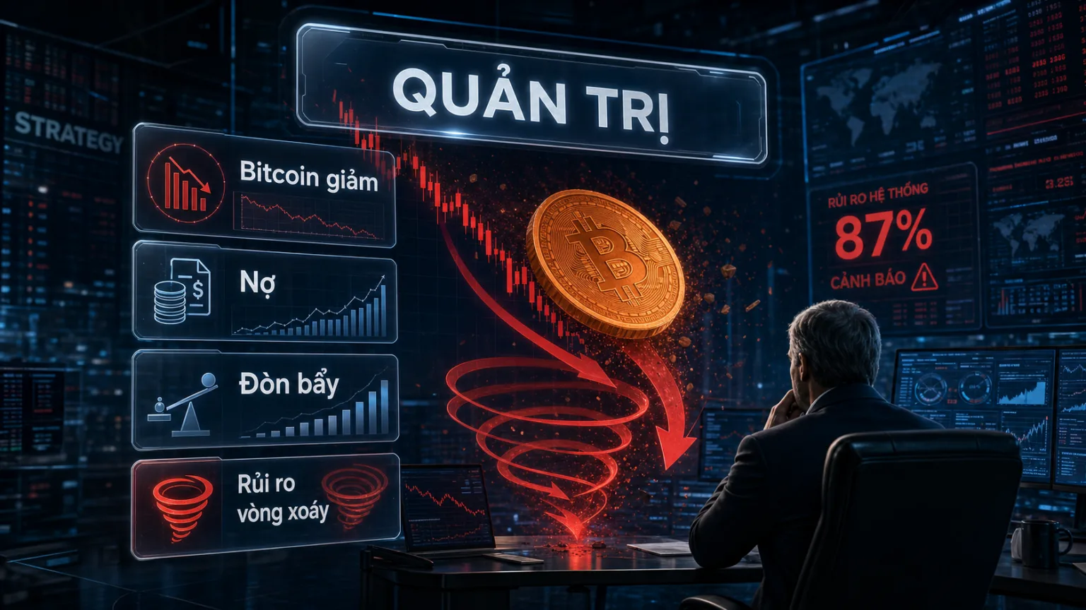 Bitcoin doom loop - quản trị