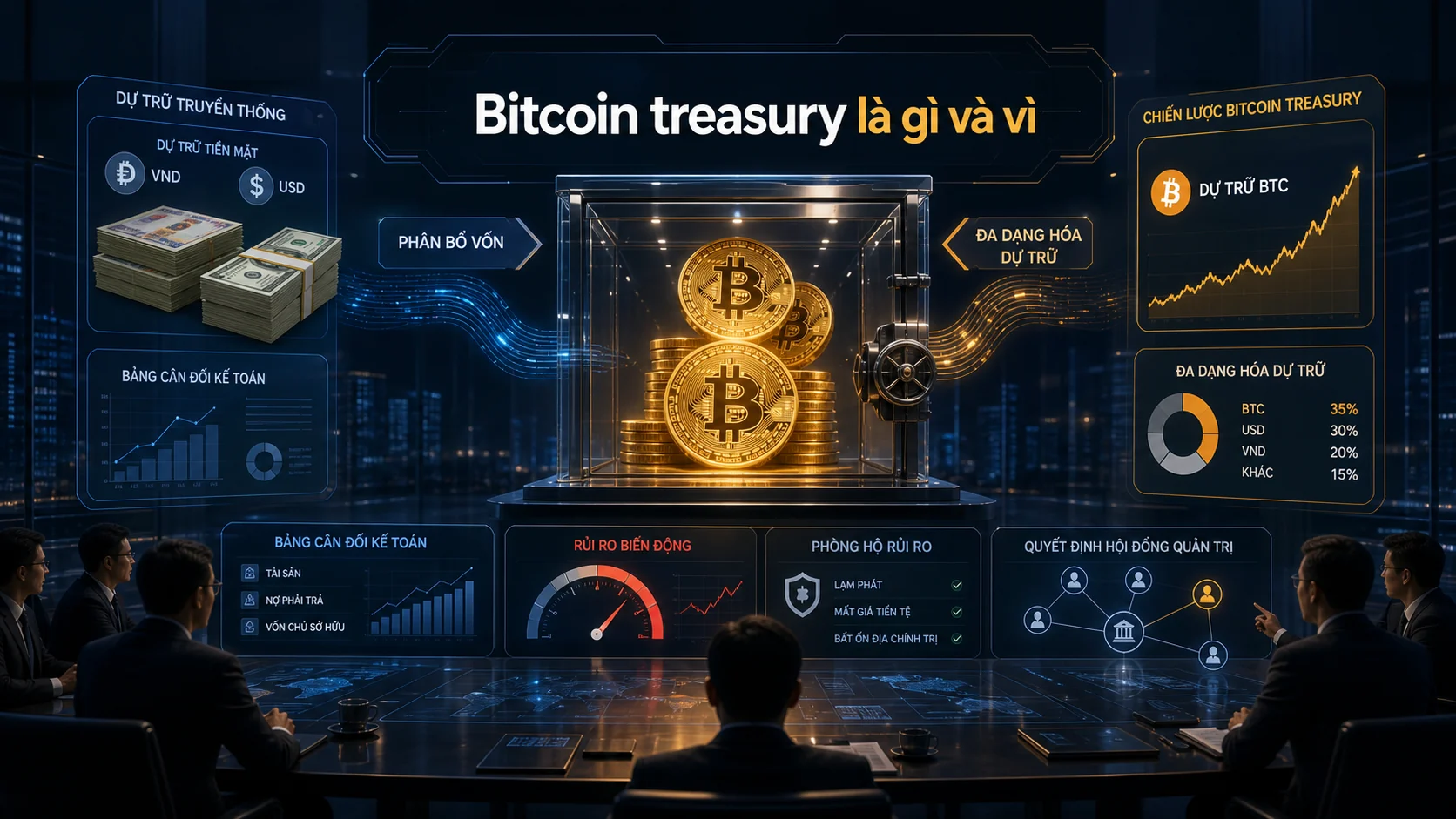 Bitcoin treasury là gì và vì trong bài Cổ phiếu Nakamoto rơi xuống đáy mới sau khoản lỗ 239 triệu USD: Bài học từ Bitcoin treasury