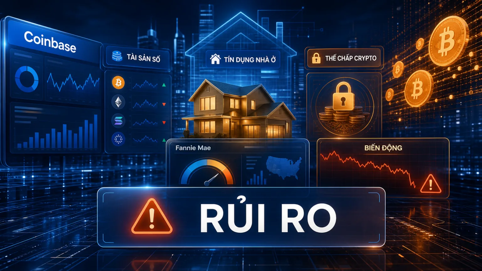 thế chấp crypto - rủi ro