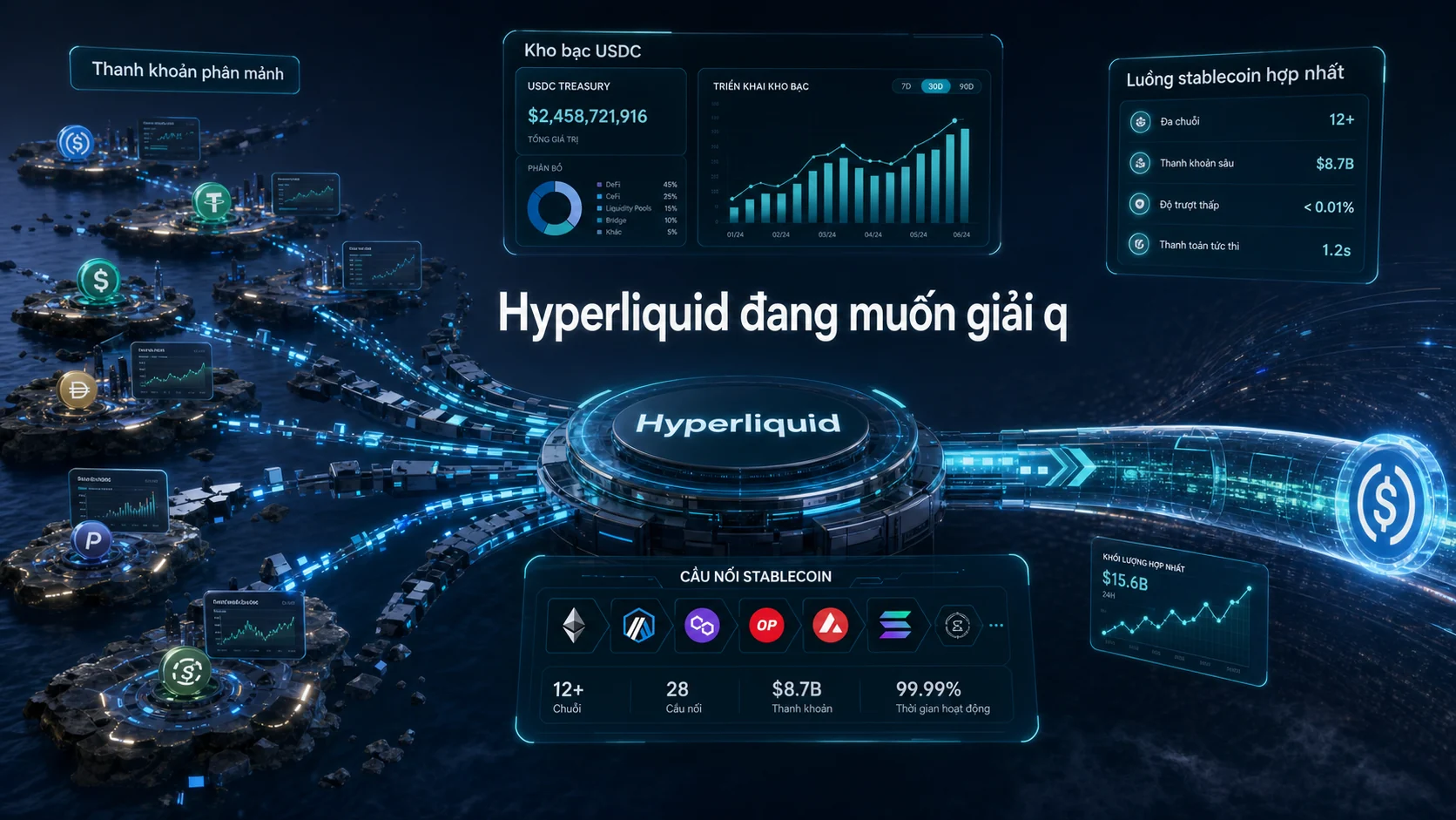 Hyperliquid đang muốn giải q trong bài Coinbase trở thành USDC Treasury Deployer trên Hyperliquid: Vì sao stablecoin đang thành hạ tầng DeFi?