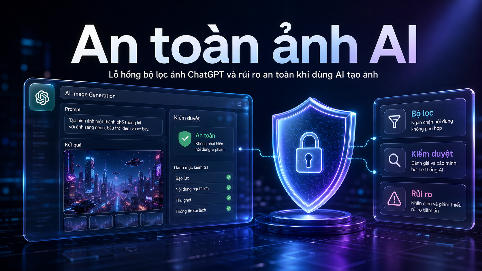 Lỗ hổng bộ lọc ảnh ChatGPT và rủi ro an toàn khi dùng AI tạo ảnh