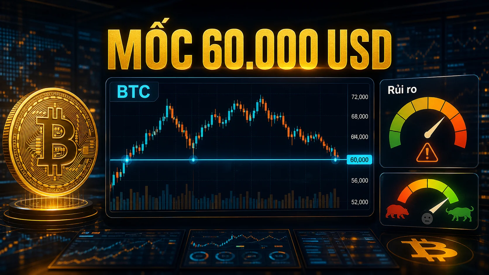 Mốc 60.000 USD của Bitcoin và tâm lý thị trường